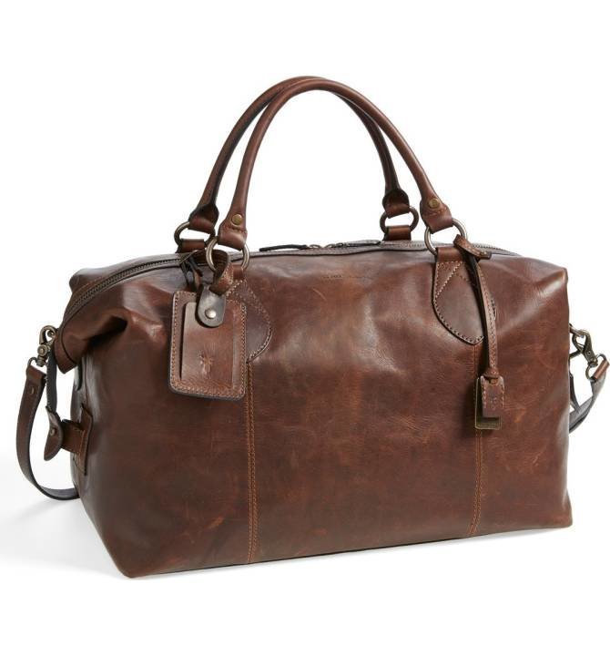 mens leather duffle bag canada