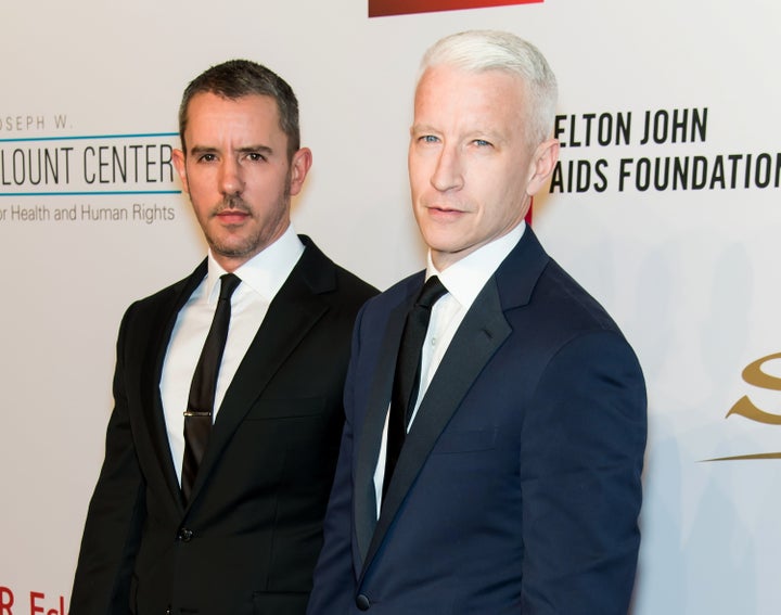 Benjamin Maisani, left, and CNN's Anderson Cooper had been together for nine years.