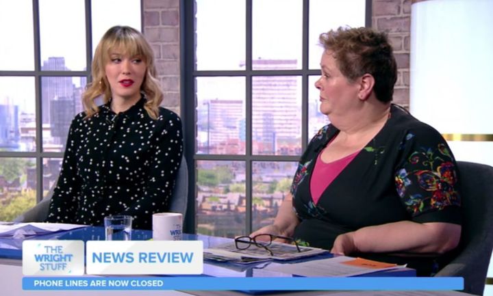Paris and Anne on 'The Wright Stuff'