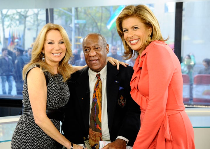 Kathie Lee Gifford, Bill Cosby and Hoda Kotb on the "Today" show. 