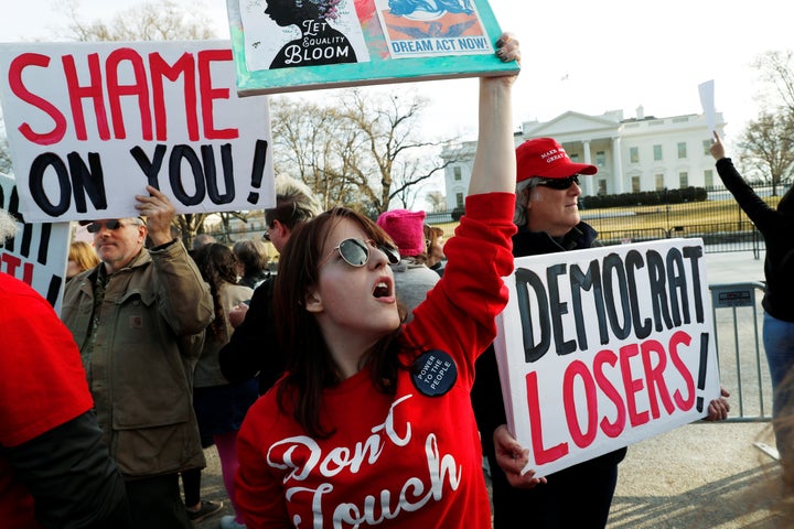 A scene from the Second Annual Women's March in Washington, D.C., January 2018.