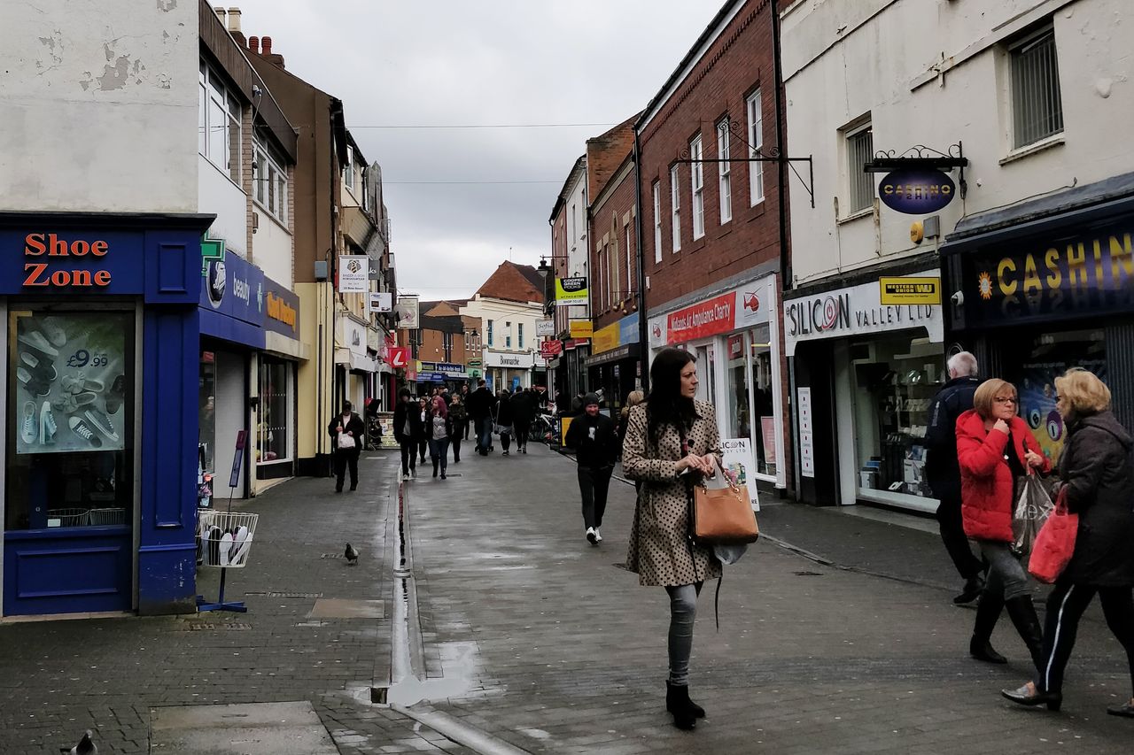 Wellington high street. This area of Telford has been at the heart of the scandal.