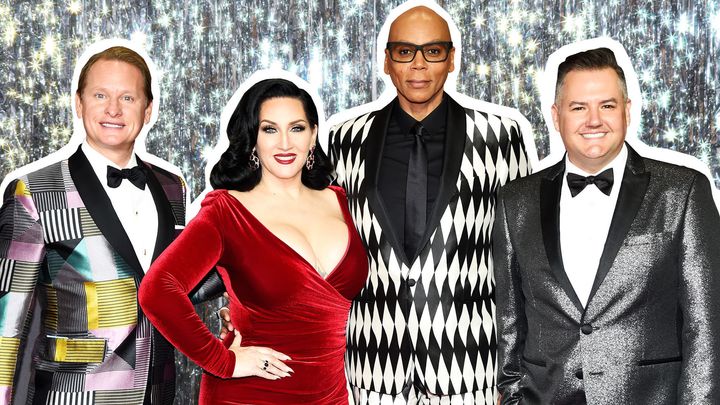 Carson Kressley, Michelle Visage, RuPaul and Ross Mathews bring the whip-smart commentary and the love to "Drag Race."
