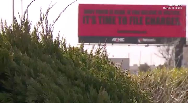 New billboards in Wichita, Kansas, are calling for justice for Andy Finch, a local man shot dead by a police officer in December.