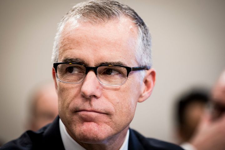 Former FBI deputy director Andrew McCabe, seen last June, was abruptly fired on Friday. Sources have since said that he kept contemporaneous memos that detailed his conversations with Trump and former FBI director James Comey.