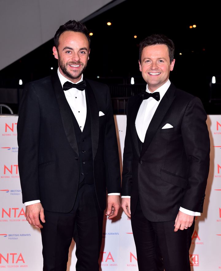 Ant with TV partner Declan Donnelly