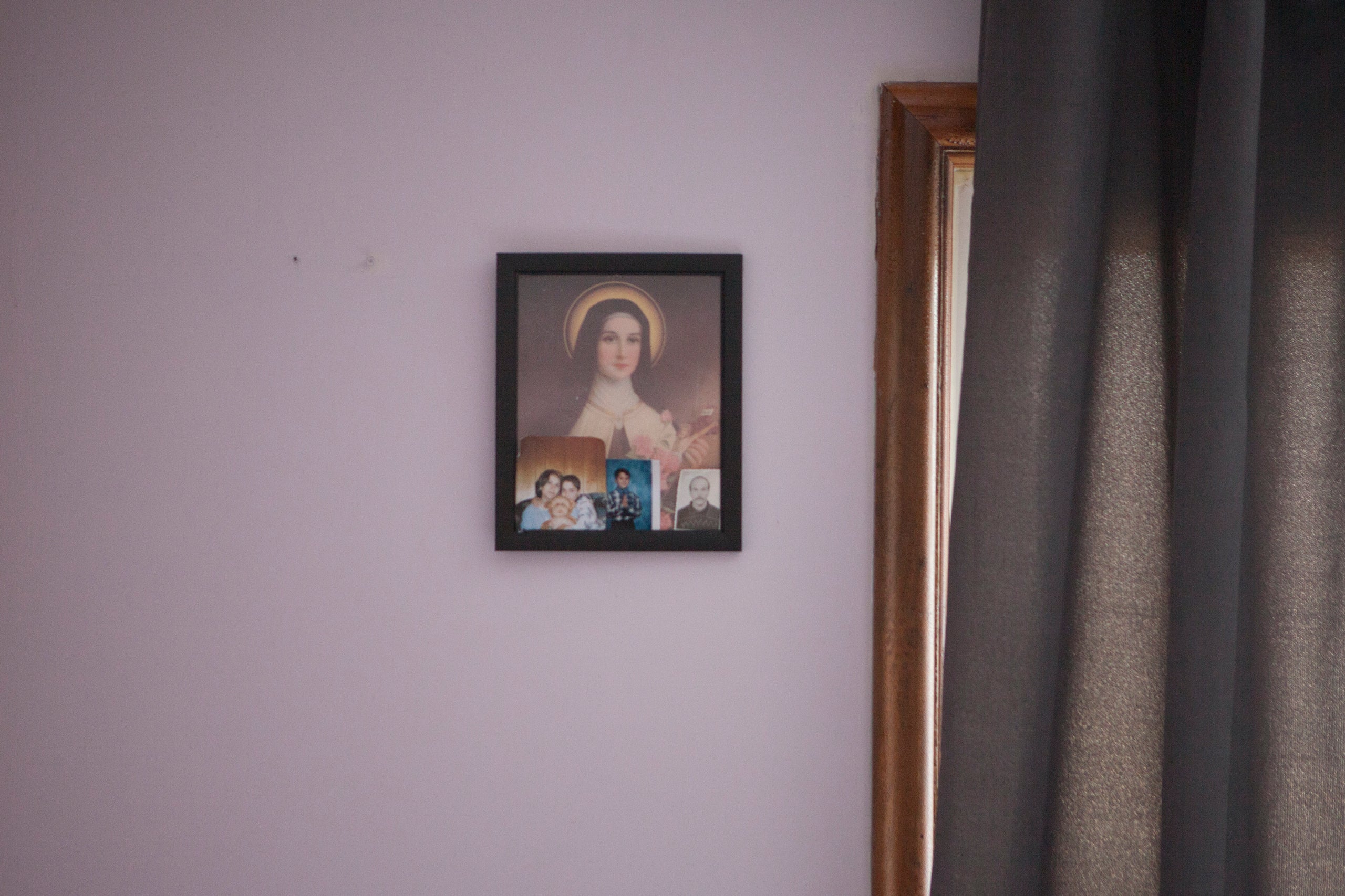 Reminders of family and faith in the Simonian home.