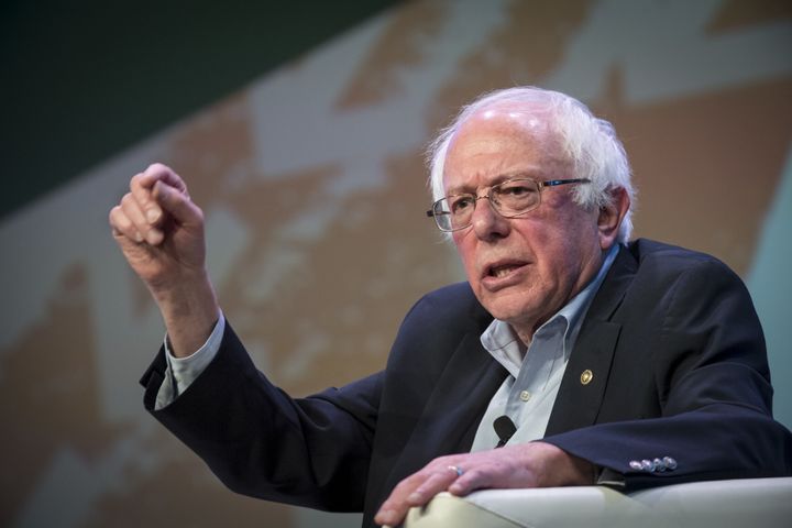 Sen. Bernie Sanders (I-Vt.) speaks at the South by Southwest (SXSW) conference in Austin, Texas, on March 9.
