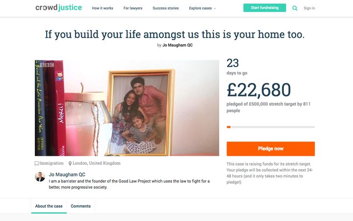 More than £22,500 was crowd-funded for the couple's legal costs 