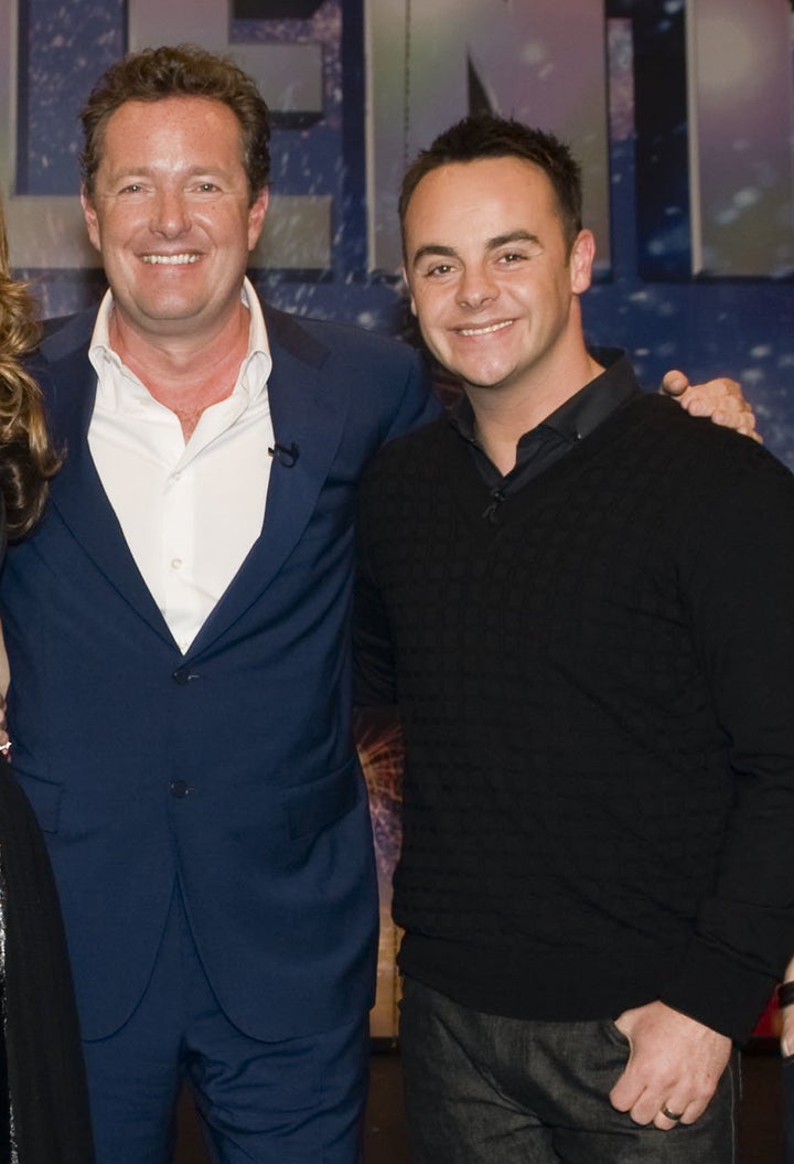 Piers Morgan with Ant McPartlin