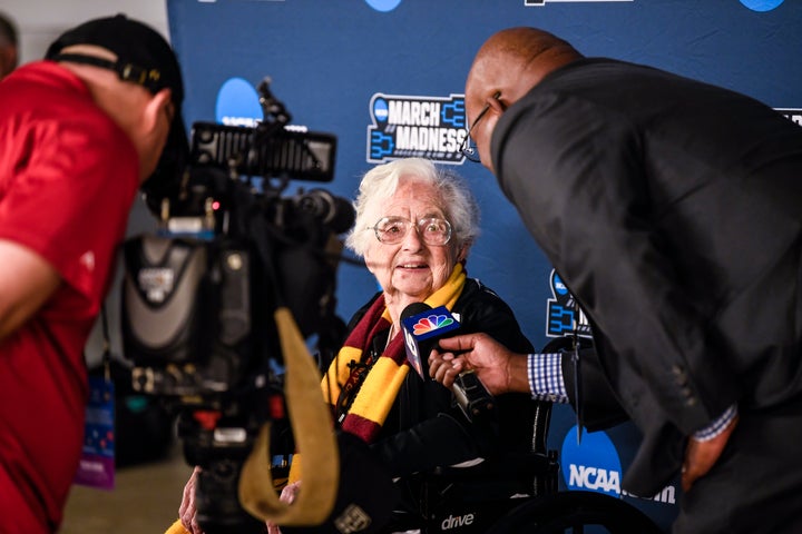 Sister Jean Dolores-Schmidt is having her moment in the limelight after her Loyola University Chicago team has posted tw