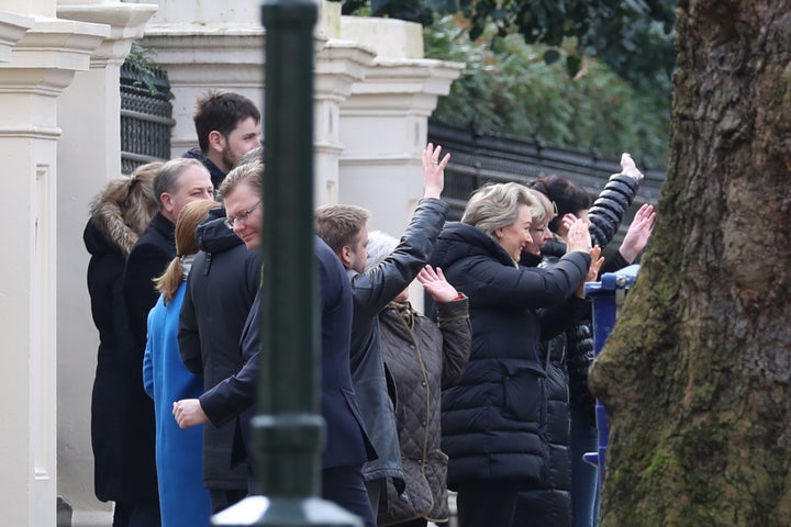 Russian diplomats and their families are farewelled