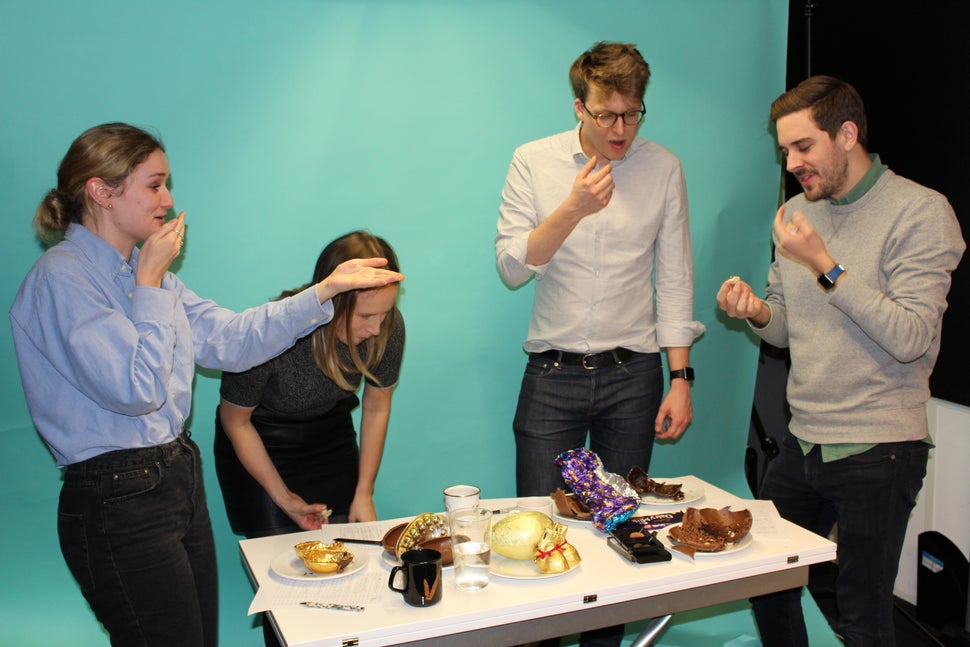 Judges tried a gin truffle Easter egg and chaos ensued.