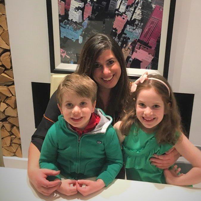 Katy Fridman and her two kids. She is the founder of 'Flexible Working for Mums Like Me'.