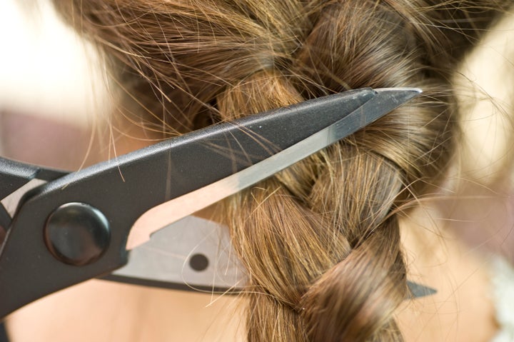 Teenage Girl With Hair Tied Back Closeup Profile High-Res Stock Photo -  Getty Images