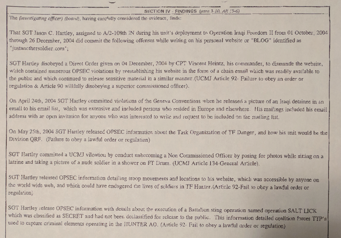 A report details the many problems an investigating officer found with Jason Hartley’s writing.