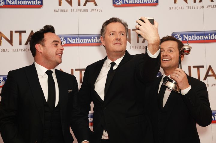 Piers Morgan with Ant and Dec