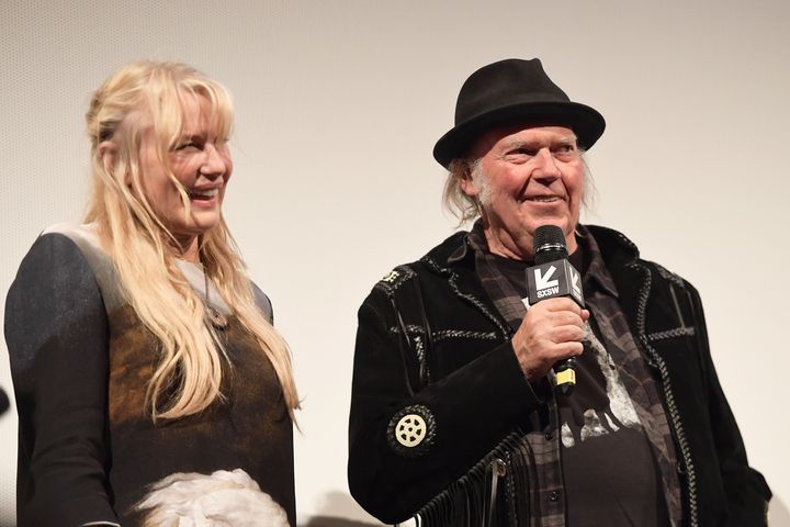Hannah and Young attend the "Paradox" premiere on March 15 in Austin, Texas.