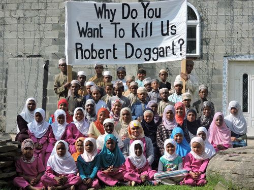 Muslims of America, the group behind Islamberg, a primarily African-American community of Muslims in New York, released this photo of schoolchildren after reports emerged that Robert Doggart was specifically planning to attack the school.