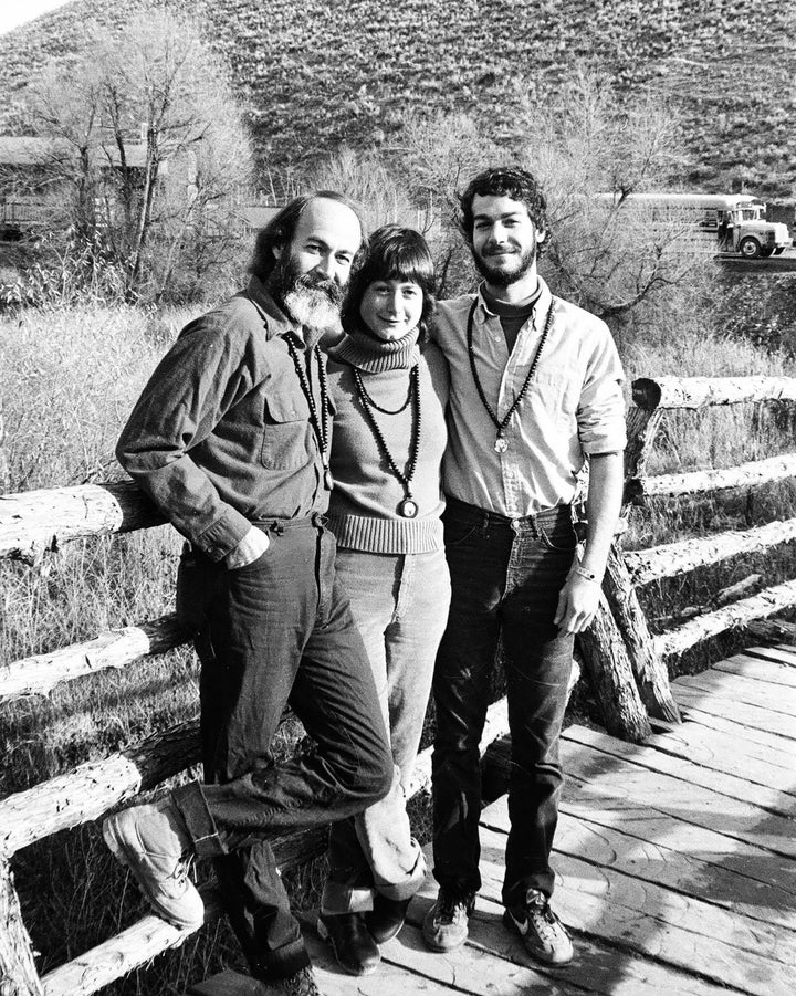 David, Dara and Jamie Burrows, residents of Rancho Rajneesh in Oregon.