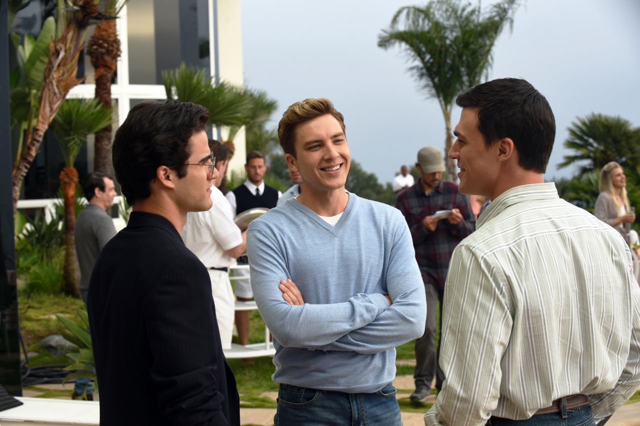 Darren Criss, Cody Fern and Finn Wittrock in "The Assassination of Gianni Versace."