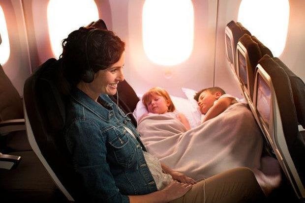 The Skycouch now allows two children to lay down next to each other.