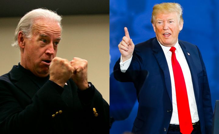 Joe Biden and Donald Trump face off. 