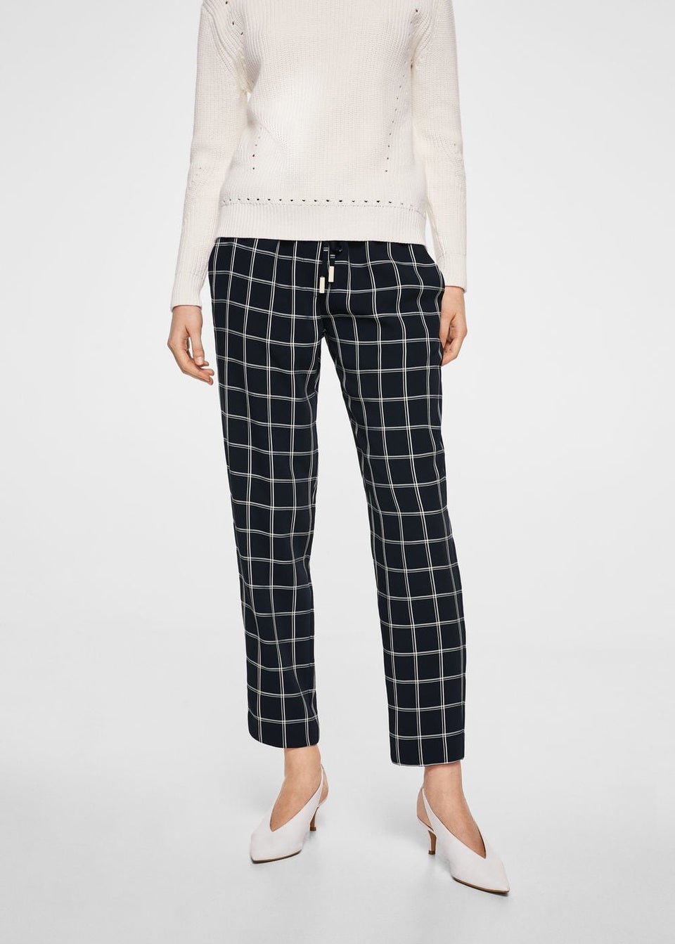 人気の製品 melt the lady fleeting check pants white agapeeurope.org