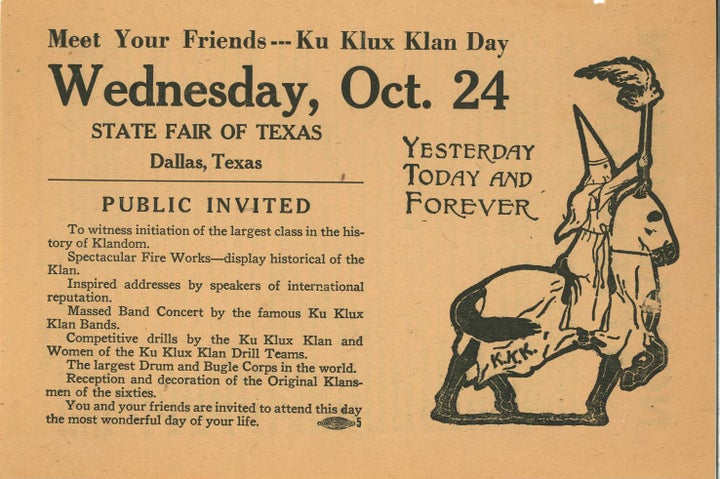 Discovering The Horror Of Klan Day At The State Fair Of Texas | HuffPost