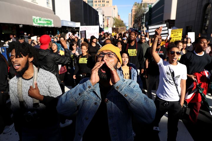 Protesters took to the streets of Sacramento, California, days after police killed 22-year-old Stephon Clark after mistaking his cellphone for a gun.
