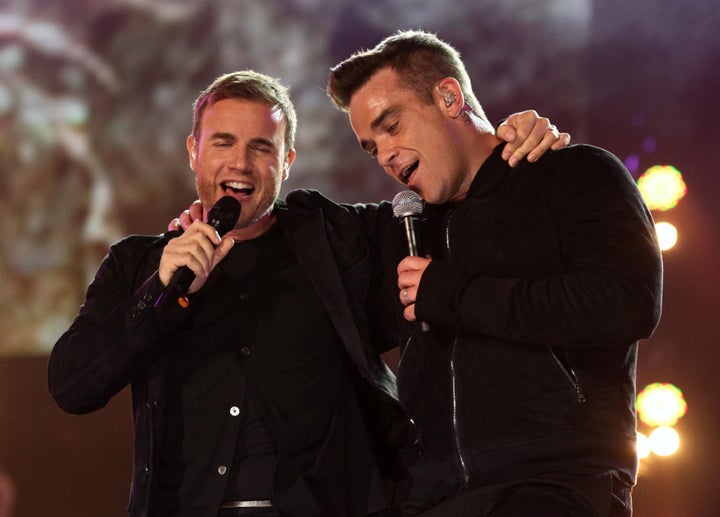 Gary Barlow and Robbie Williams