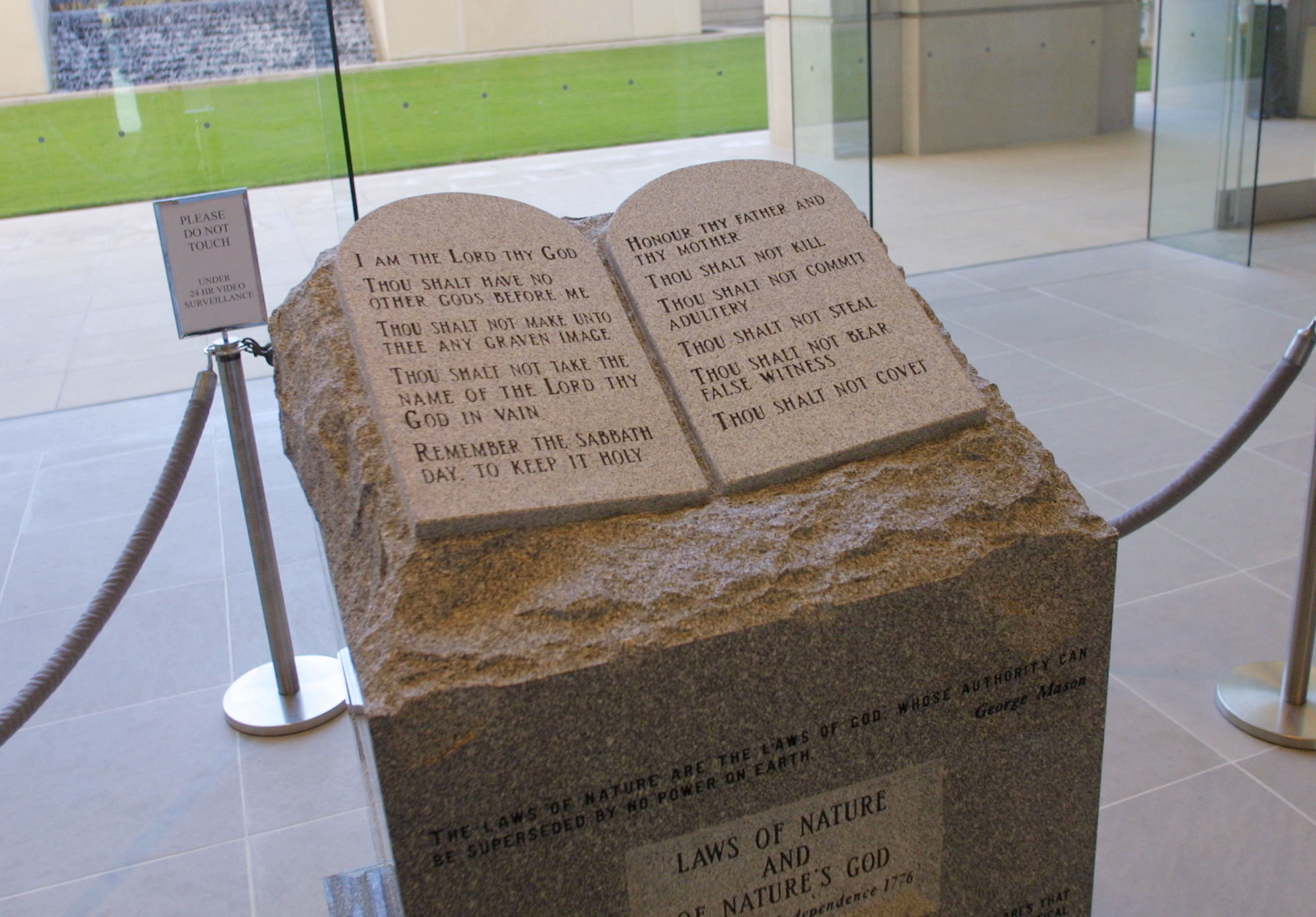 Ten Commandments Display