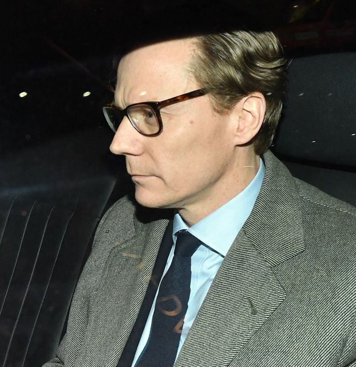 Chief Executive of Cambridge Analytica (CA)Alexander Nix, leaves the offices in central London, as the data watchdog is to apply for a warrant to search computers and servers used by CA. 