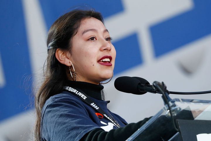 Edna Chavez spoke at the March For Our Lives rally in D.C. about gun violence and the urgent need for change.