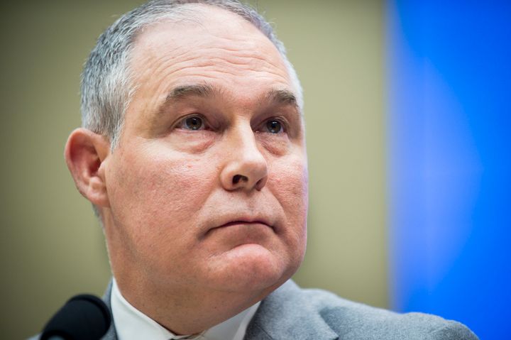 EPA Administrator Scott Pruitt testifies before the House Energy and Commerce Committee on Dec. 7, 2017.