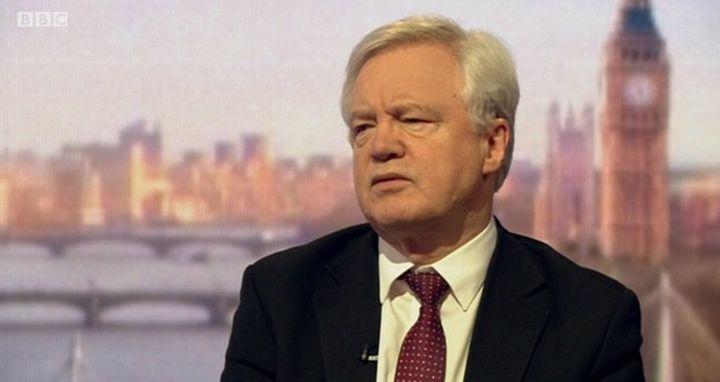 A clearly unwell David Davis struggled through an interview on the BBC's Andrew Marr Show this morning.