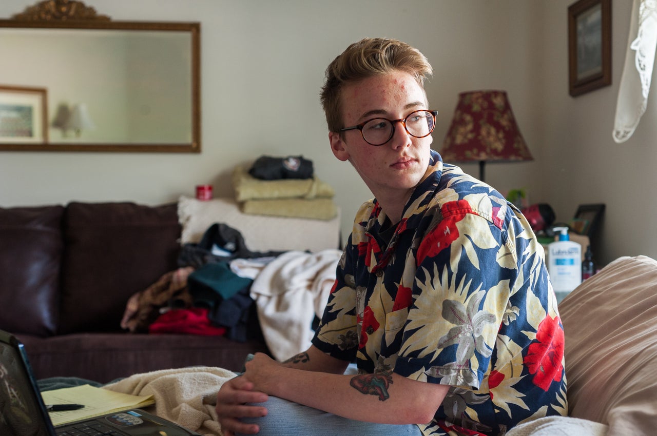 Preston Curts lives with his grandparents in a makeshift room in Ocala, Florida.