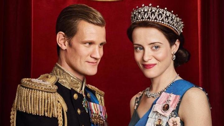 Matt Smith and Claire Foy in 'The Crown'