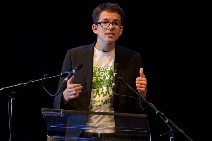 Felix Finkbeiner at the Steiger Award 2015 in Dortmund, Germany.