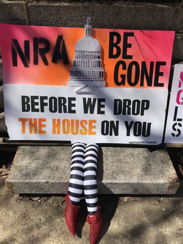 One of Gays Against Guns’ clever signs in D.C.