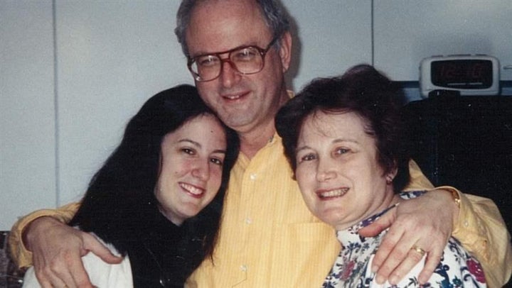 Toby Davidow and her parents. Davidow testified before the Maryland House that her parents’ caregiver and her father kept her