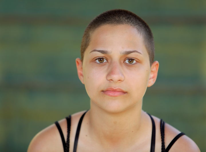 Emma Gonzalez, a senior at Marjory Stoneman Douglas High School who has become an anti-gun violence activist since the mass shooting at her school. 