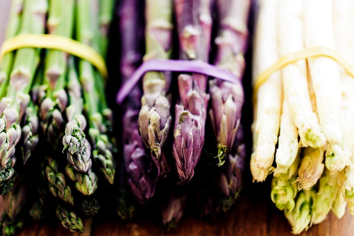 Green asparagus is the most popular variety, but it also comes in purple and white, which is essentially the vampire version.