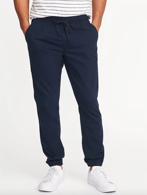 Mens navy joggers sweatpants sales