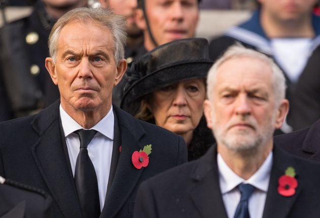 Tony Blair and Jeremy Corbyn