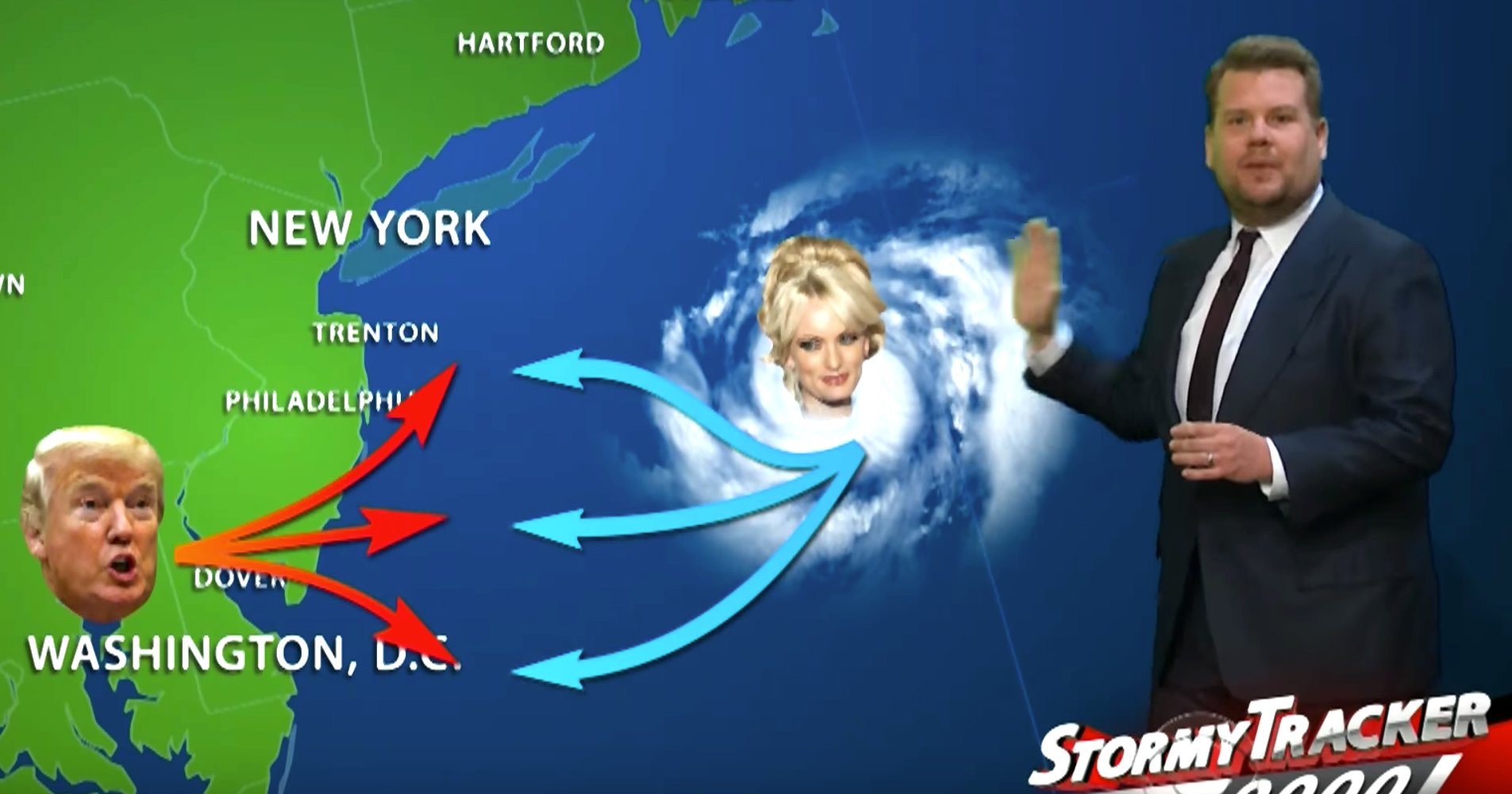 James Corden Predicts Stormy Weather Ahead In Donald TrumpThemed Forecast HuffPost