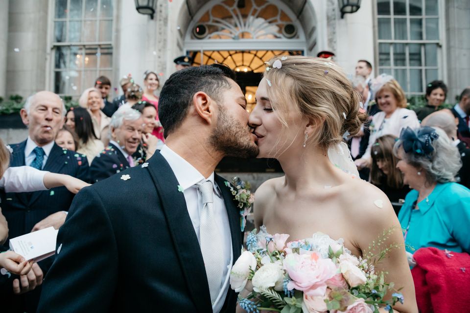 The couple shared a selection of image from their wedding exclusively with HuffPost UK.