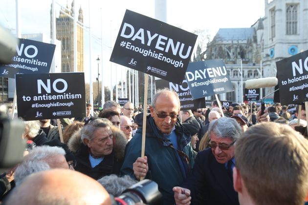 Monday's protest in Parliament Square