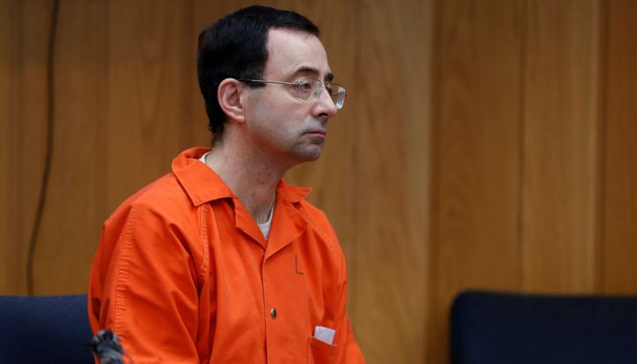 Former USA Gymnastics team doctor and Michigan State University trainer Larry Nassar during his second sentence hearing on child sexual abuse charges. 