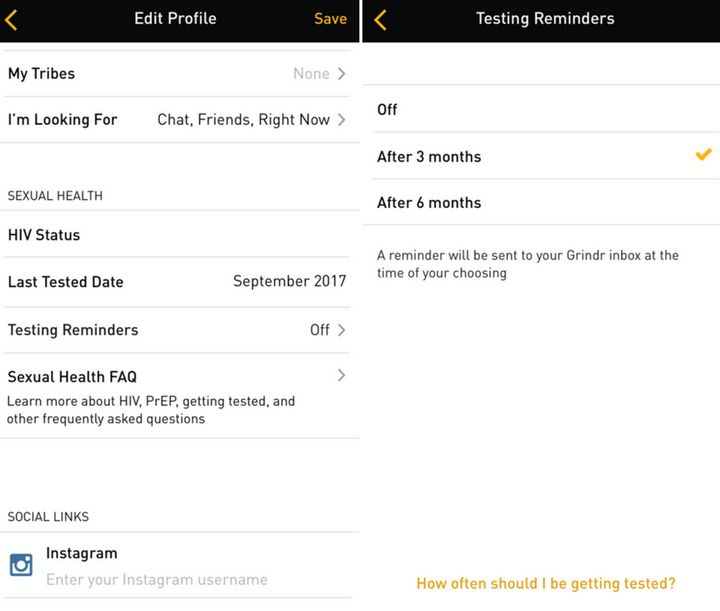 Queer dating app Grinder introduced a new feature where users can set reminders for HIV testing.